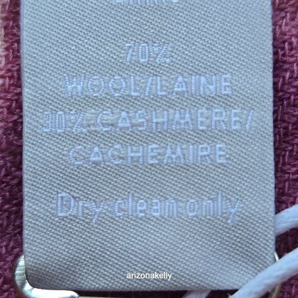 NWT Wool Cashmere Lightweight Scarf Nordstrom Pink Purple - Picture 8 of 11